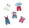5 Iron-on patch Cupcakes baby clothes