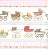 4 Paper Napkins Baby Carriage