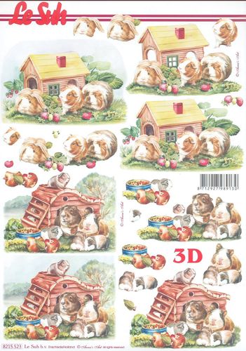 3D Sheet A4 8215-523 Guinea pig