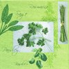 2 Paper Napkins Herbs