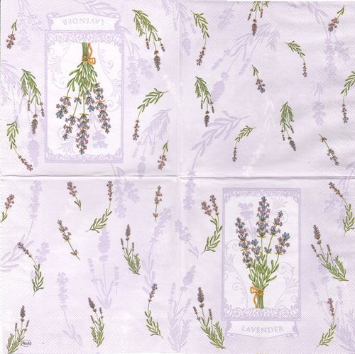 2 Paper Napkins Lavender