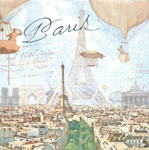 2 Paper Napkins Paris