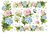 Papier de riz 48x33 cm Fleurs Hortensia