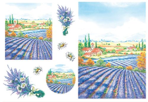 Rice Paper 48x33 cm Lavender