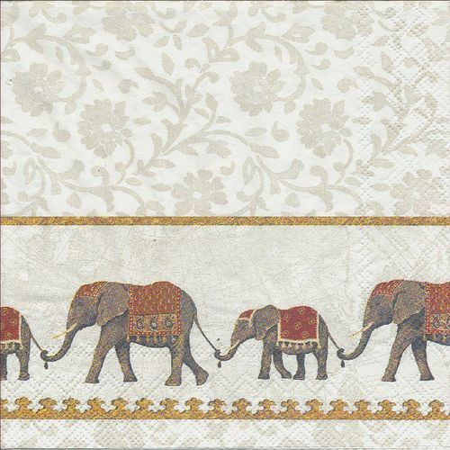 2 Paper Napkins elephant Natume