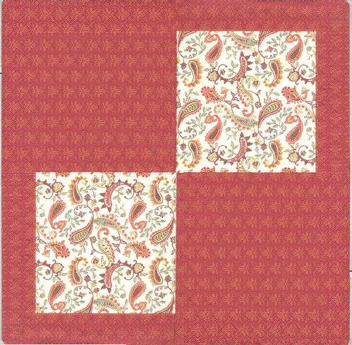 2 Paper Napkins Paisley red