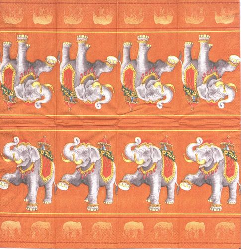 3 Paper Hankies Indian Elephant