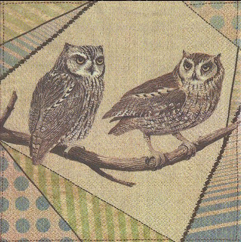 20 Paper Napkins Owl