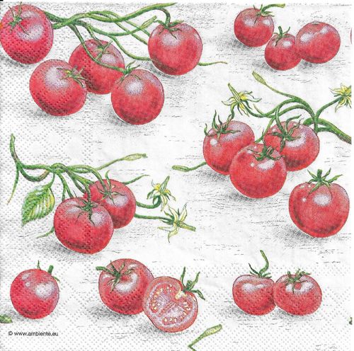 4 Serviettes papier Tomates
