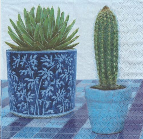 2 Paper Napkins Cactus