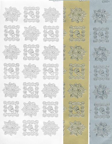 EH Outline Stickers 584 Flowers Decorations