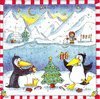 2 Paper Napkins Christmas Penguin