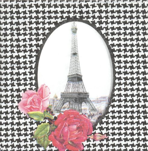 2 Paper Napkins Paris Eiffel Tower