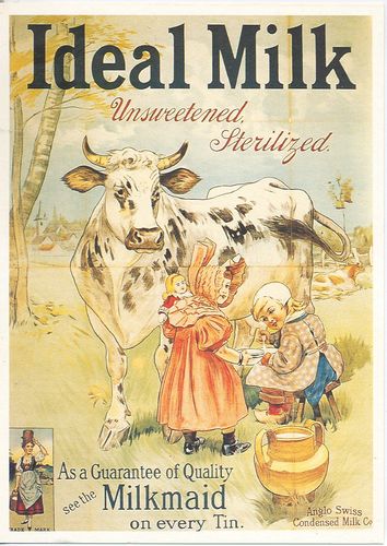 Postcard 15x21 cm Ideal Milk