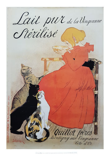 Poster 50x70 cm Lait pur de la Vingeane stérilisé