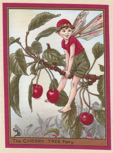Vignette de Tissu 16x21,5 cm The Cherry Tree Fairy