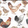 4 Paper Napkins Lucky chickens