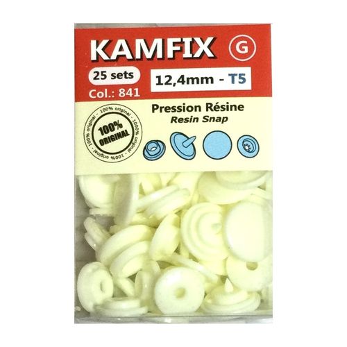 Box 25 KAM Snap Buttons Round T5 841
