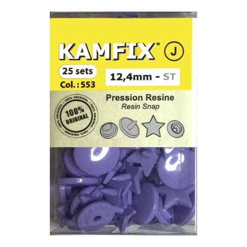 Box 25 KAM Snap Buttons Star ST 553