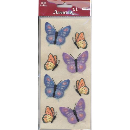 Stickers 3D Glitter Butterflies #89