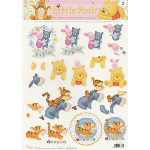 3D Sheet A4 Winnie Little Pooh #2
