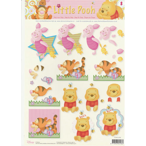 3D Sheet A4 Winnie Little Pooh #8