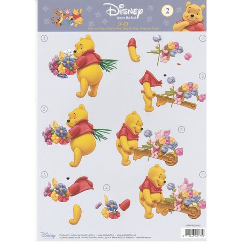 3D Sheet A4 Winnie the Pooh #2