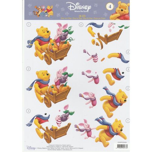 3D Sheet A4 Winnie the Pooh #4