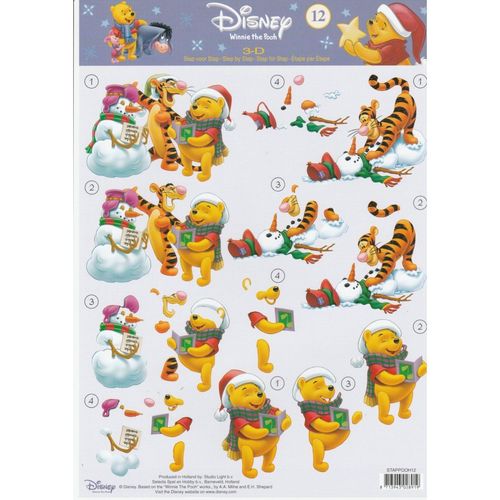 3D Sheet A4 Winnie the Pooh #12