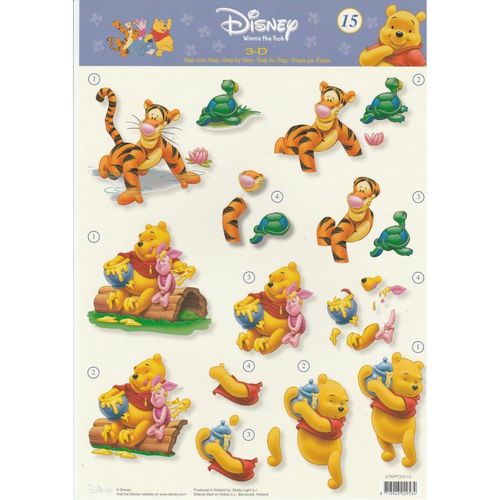 3D Sheet A4 Winnie the Pooh #15