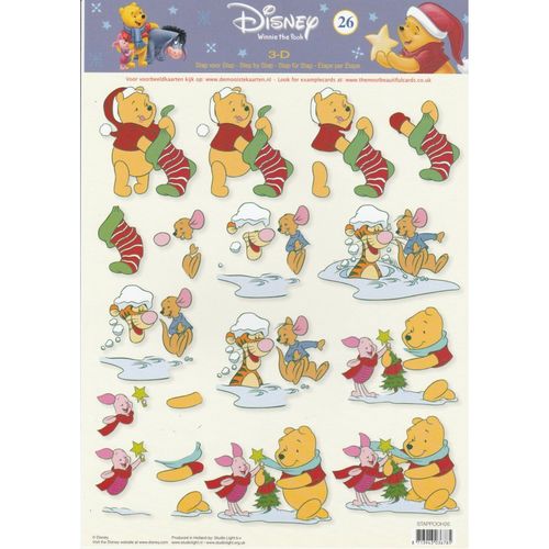 3D Sheet A4 Winnie the Pooh #26