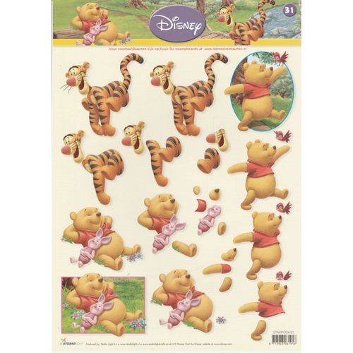 3D Sheet A4 Winnie the Pooh #31