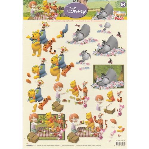 3D Sheet A4 Winnie the Pooh #34
