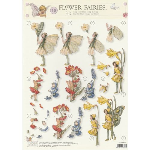 3D Sheet A4 Flower Fairies #18