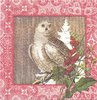 4 Paper Napkins Winter Woods Owl