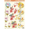 3D Sheet A4 Flowers Butterfly 747